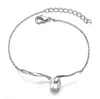 Genevive Jewelry Women's White / Silver White Gold Plated Sterling Silver With Single Faux White Pearl Ribbon Delicat In Multi