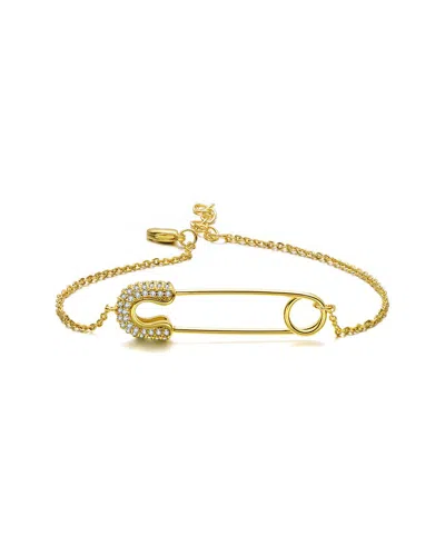 Genevive Kids 14k Over Silver Cz Bracelet