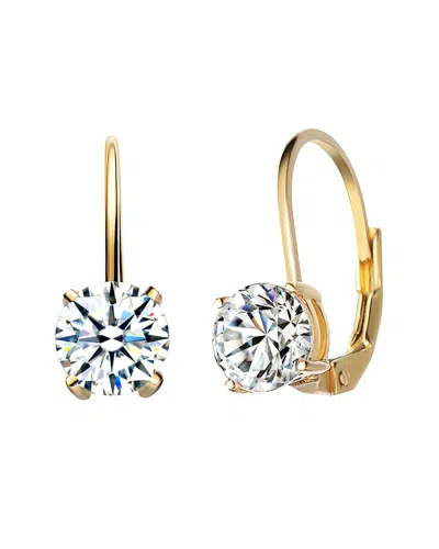 Genevive Kids 14k Over Silver Cz Earrings