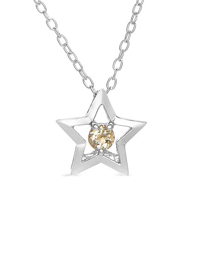 Genevive Kids Silver Peridot Necklace