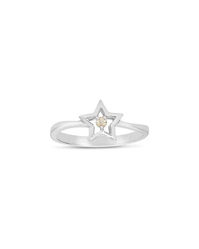 Genevive Kids Silver Peridot Ring
