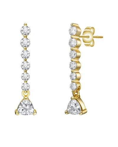 GENEVIVE GENEVIVE SILVER DANGLE EARRINGS