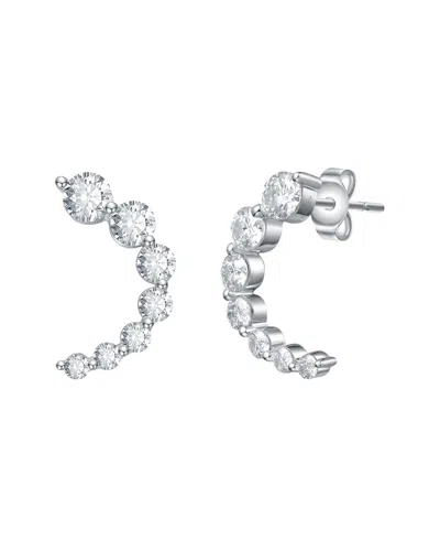 GENEVIVE GENEVIVE SILVER HOOP EARRINGS