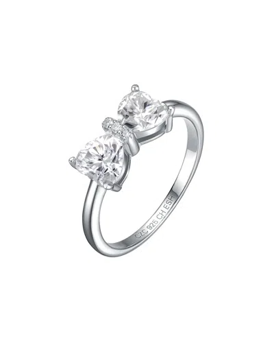 GENEVIVE GENEVIVE PLATED BOW-TIE RING