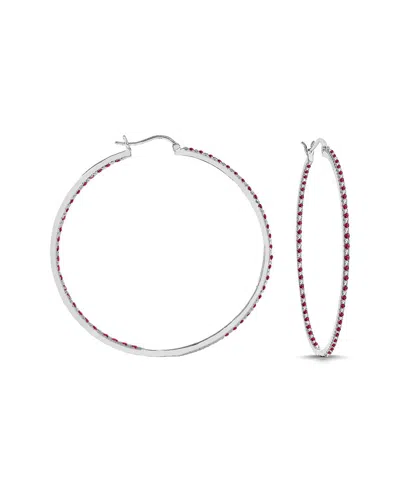 Genevive Plated Hoop Earrings