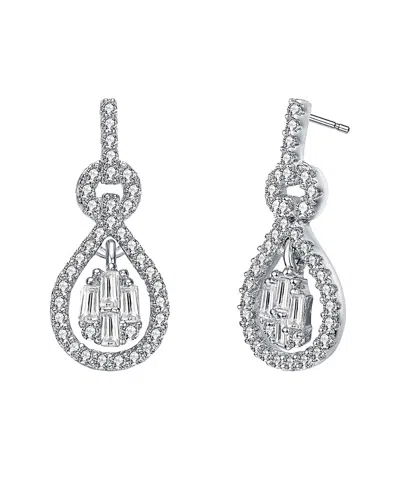 Genevive Rachel Glauber Earrings In Silver