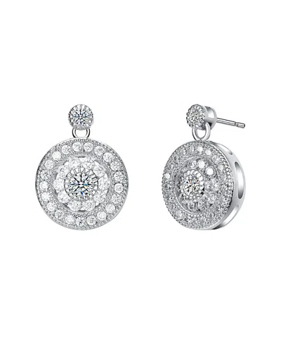 Genevive Rachel Glauber Earrings In Silver