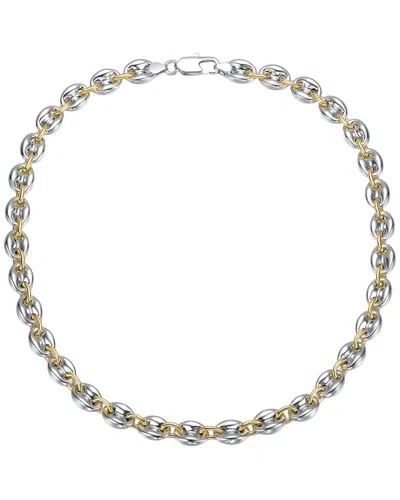Genevive Rachel Glauber Plated Link Chain Bracelet In Multi