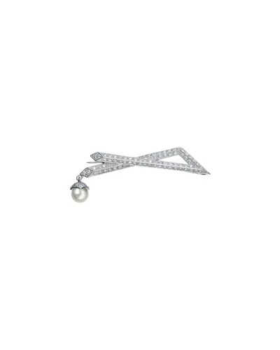 Genevive Silver 7mm Pearl Pin