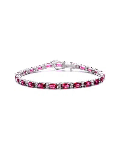 Genevive Silver Bracelet In Purple