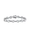 Genevive Silver Cz Bracelet