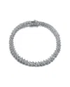 Genevive Silver Cz Bracelet