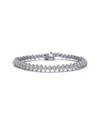 Genevive Silver Cz Bracelet