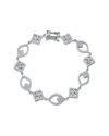 Genevive Silver Cz Bracelet