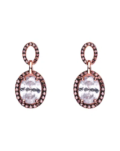 Genevive Silver Cz Drop Earrings