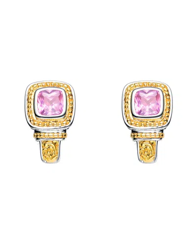 Genevive Silver Cz Drop Earrings