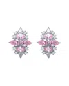 Genevive Silver Cz Drop Earrings