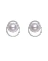 Genevive Silver Cz Drop Earrings
