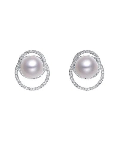 Genevive Silver Cz Drop Earrings