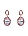 Genevive Silver Cz Drop Earrings