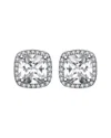 Genevive Silver Cz Drop Earrings