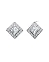 Genevive Silver Cz Drop Earrings