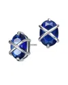 Genevive Silver Cz Drop Earrings