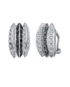 Genevive Silver Cz Drop Earrings