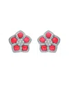 Genevive Silver Cz Drop Earrings