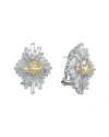 GENEVIVE GENEVIVE SILVER CZ DROP EARRINGS