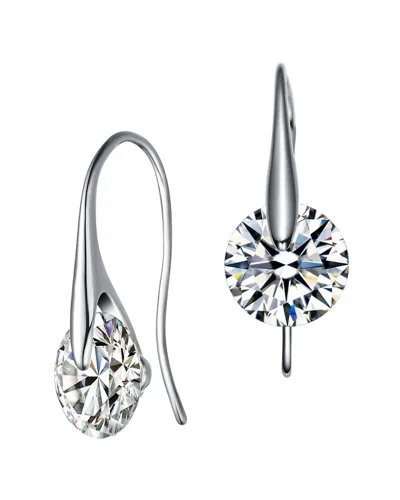 GENEVIVE GENEVIVE SILVER CZ EARRING