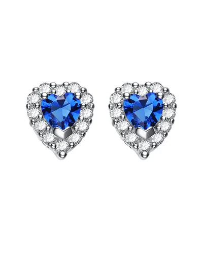 Genevive Silver Cz Earrings In Metallic