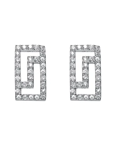 Genevive Silver Cz Earrings