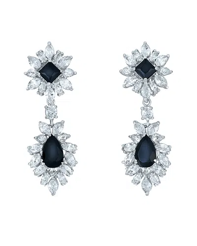 Genevive Silver Cz Earrings