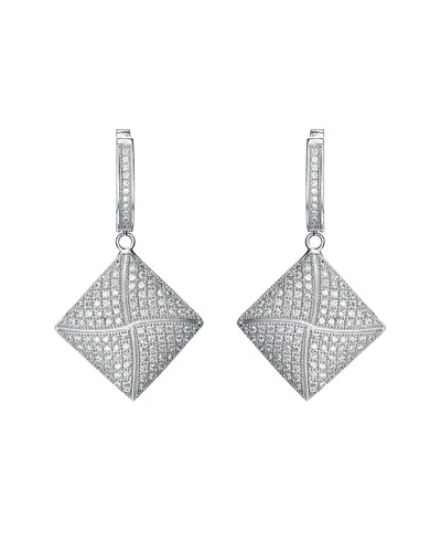 Genevive Silver Cz Earrings