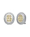 Genevive Silver Cz Earrings