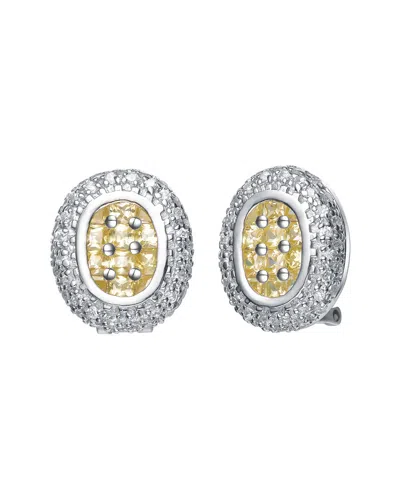 Genevive Silver Cz Earrings