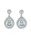 Genevive Silver Cz Earrings