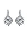 Genevive Silver Cz Earrings