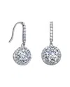 Genevive Silver Cz Earrings