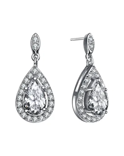 Genevive Silver Cz Earrings