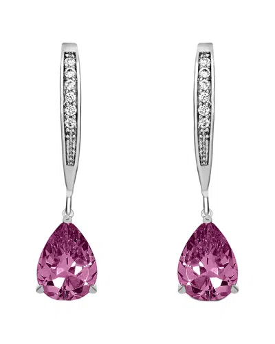 Genevive Silver Cz Earrings