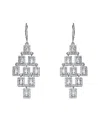 Genevive Silver Cz Earrings