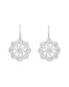 Genevive Silver Cz Earrings