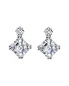 Genevive Silver Cz Earrings