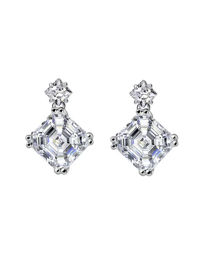 Genevive Silver Cz Earrings