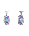 Genevive Silver Cz Earrings