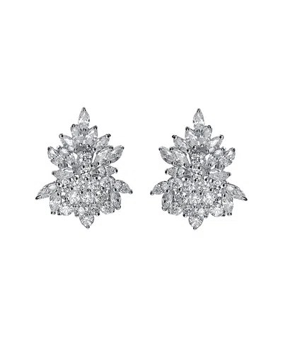 Genevive Silver Cz Earrings