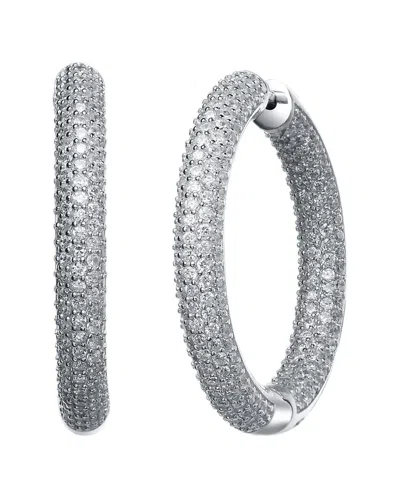 Genevive Silver Cz Earrings