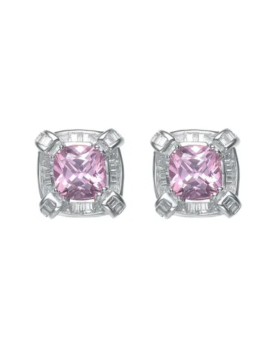 Genevive Silver Cz Earrings